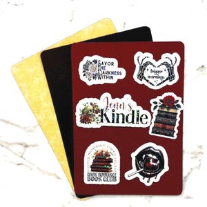 Personalized Kindle Case Insert and Sticker Kit- Dark Romance