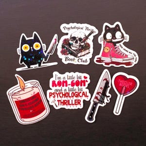 Thriller Book Sticker Set- Bookish Stickers