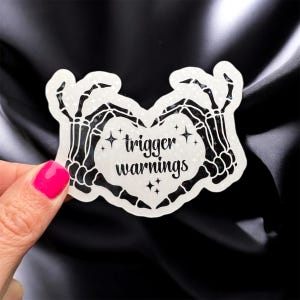 Dark Romance Book Sticker- Trigger Warnings