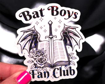 Bat Boys Fan Club Sticker- Romantasy Book Stickers