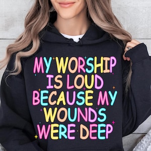 My Worship Is Loud SVG PNG, Preppy Christian Women Design Shirt, Bible Verse Sublimation, Jesus Quote SVG, Faith-Based Christian Shirt Png