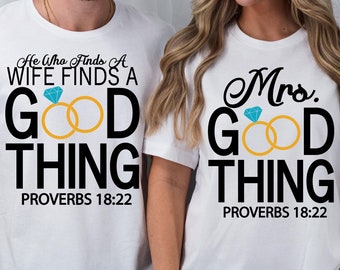 Husband and Wife Proverbs Shirt Design SVG PNG (Digital Download)