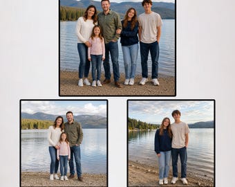 Add Person to Photo, Realistic Merge Of Different Photos, Combine Family Photo Merge, Add Loved One to Photo, Add Deceased People To Photo