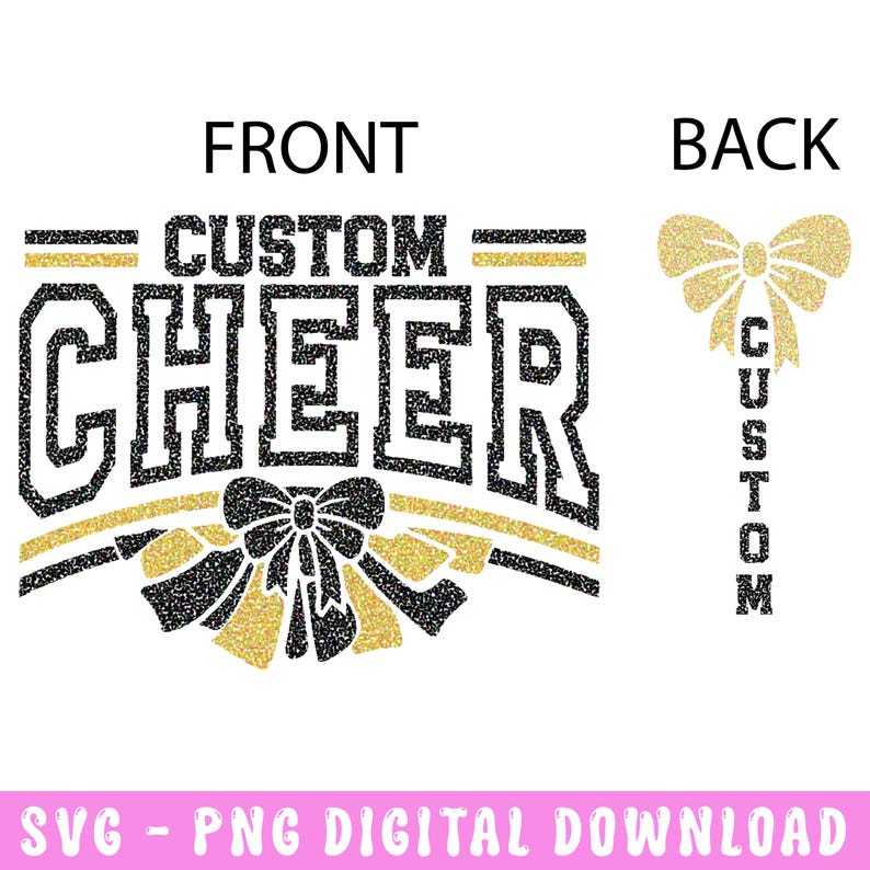 Custom Cheer PNG, Cheerleading Shirt Design (digital Download) - Etsy