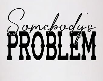 SVG "Problema de alguien", Diseño de pareja campestre (Descarga digital)