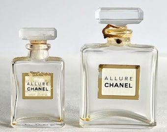 Vintage Refillable Chanel Allure Parfum Perfume Bottle Half Full