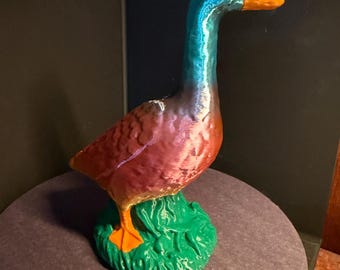 7” Glossy Rainbow Mini Desk Goose