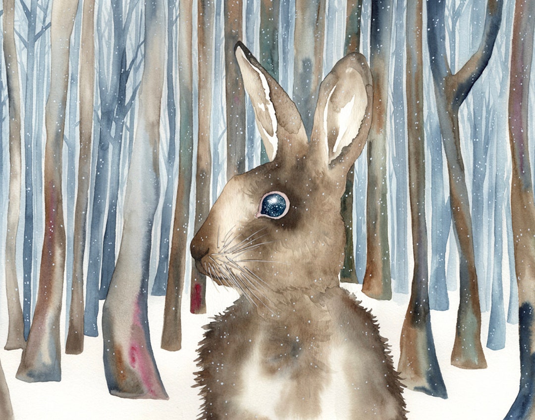 11 X 14 Rabbit Print - Etsy