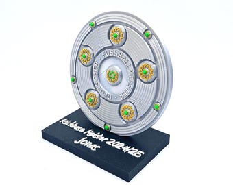 Meisterschale personalisiert – Kickbase Pokal, Kicktipp Pokal, Preis für Bundesliga Tippkönige | Geschenk für Saisonabschluss mit Gravur