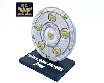 Meisterschale personalisiert – Kickbase Pokal, Kicktipp Pokal, Preis für Bundesliga Tippkönige | Geschenk für Saisonabschluss mit Gravur