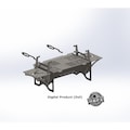 Collapsible Fire Pit Grill DXF File: Portable BBQ, Camping Design (Digital Download)