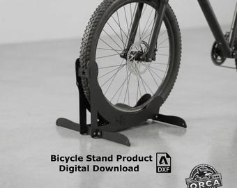 Archivo DXF para soporte de bicicleta, portabicicletas, soporte metálico para bicicletas, archivos de corte CNC, descarga instantánea.
