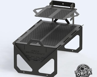 collapsible grill, fire pit, outdoor fire pit file, grill dxf files, bbq metal grill, portable dxf firepit, camping bbq, small fire pit dxf