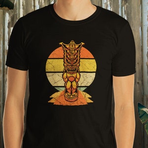 Tiki T Shirt Mighty Lono Hawaiian Vacation Tiki Bar Short-Sleeve Unisex T-Shirt