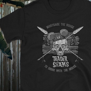 Trader Sham&#39;s Tiki Bar Trader Sam&#39;s Black and White Varriant Short-Sleeve Unisex T-Shirt