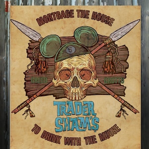Trader Sham&#39;s Tiki Bar Art Print Poster