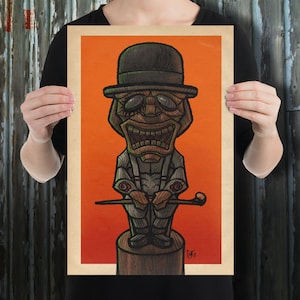 Clockwork Tiki Pop Art Tribute Art Print 12X18 Poster