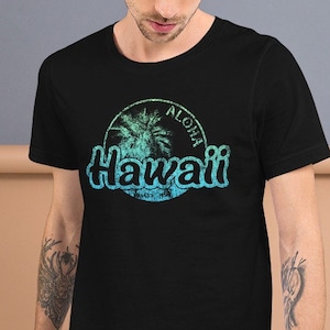 Hawaii T shirt Teal Aloha Hawaiian Vacation Unisex t-shirt