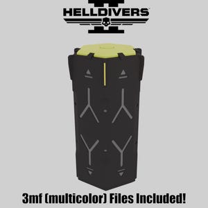 Helldivers 2 Booster Container / Storage 3mf Stl 3D Print Prop Replica Decoration