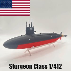 Sturgeon Class Submarine Hawkbill / Display Military Navy US Model
