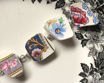 Jewelry made out of hotsell china plates