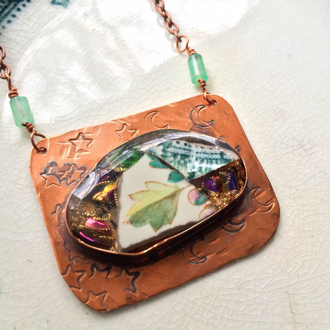 Vintage Organic Metal Necklace main image 0