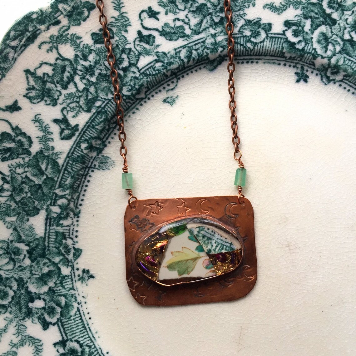Vintage Organic Metal Necklace main image 1