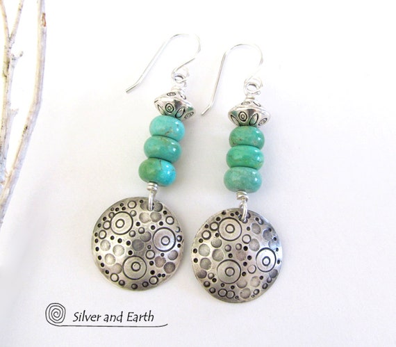 Turquoise Sterling Silver Earrings 