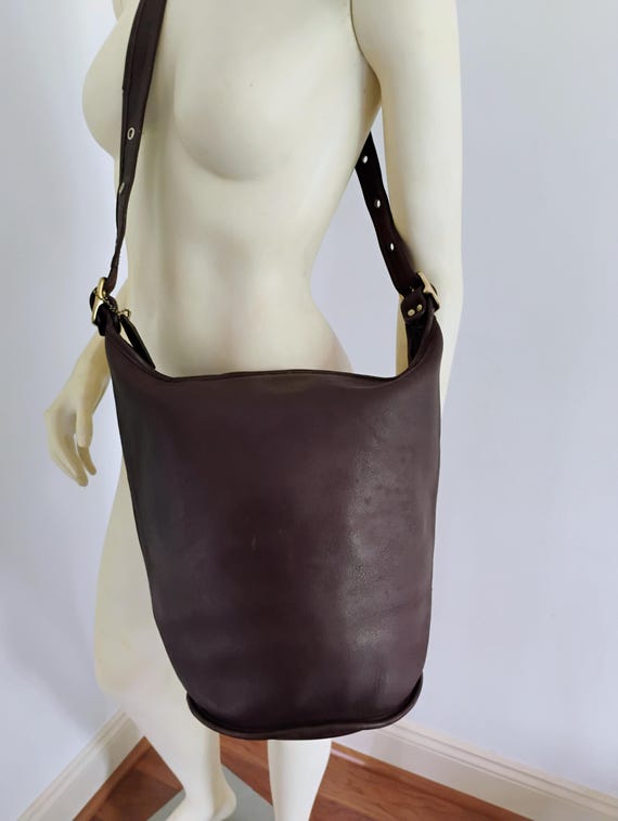 Coach Bucket Bag / EX Large Chocolate Brown Bag - Etsy