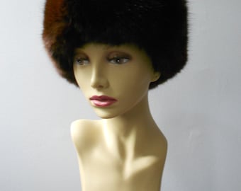 Fox Fur Headband Scarf / Fox Hat / Earmuff / Chocolate Brown