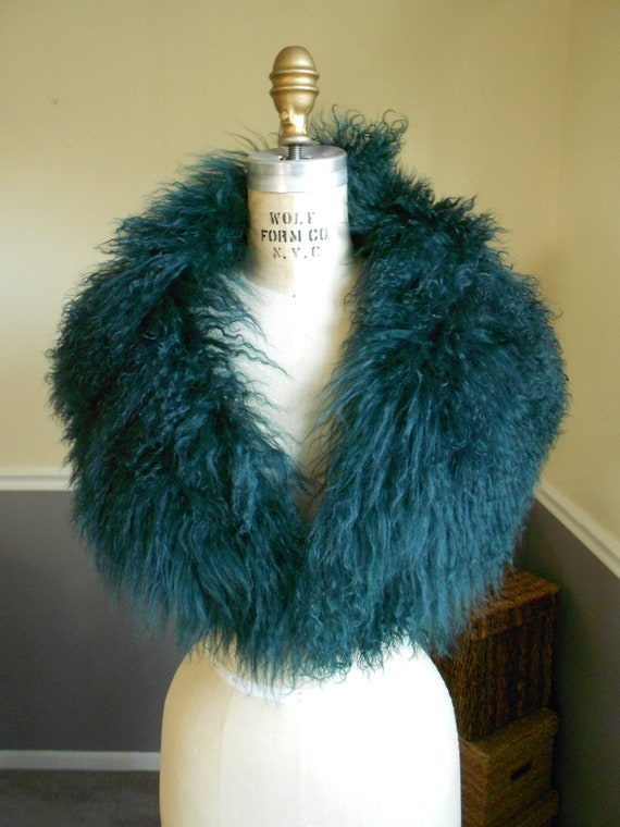 Mongolian Lamb Fur Collar / Tibetan Mongolian Lamb