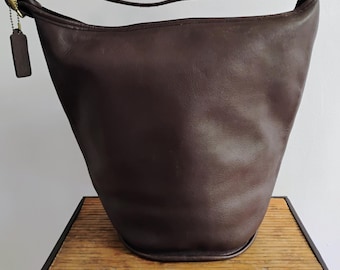Coach Bucket Bag / EX Large Chocolate Brown Bag - Etsy