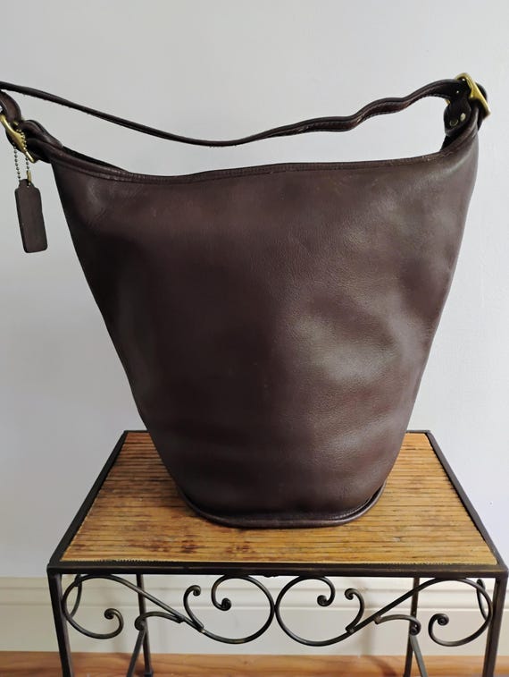 Coach Bucket Bag / EX Large Chocolate Brown Bag - Etsy