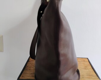 Coach Bucket Bag / EX Large Chocolate Brown Bag - Etsy