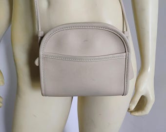 Coach Abbie Cream Crossbody Small Leather Shoulder Bag