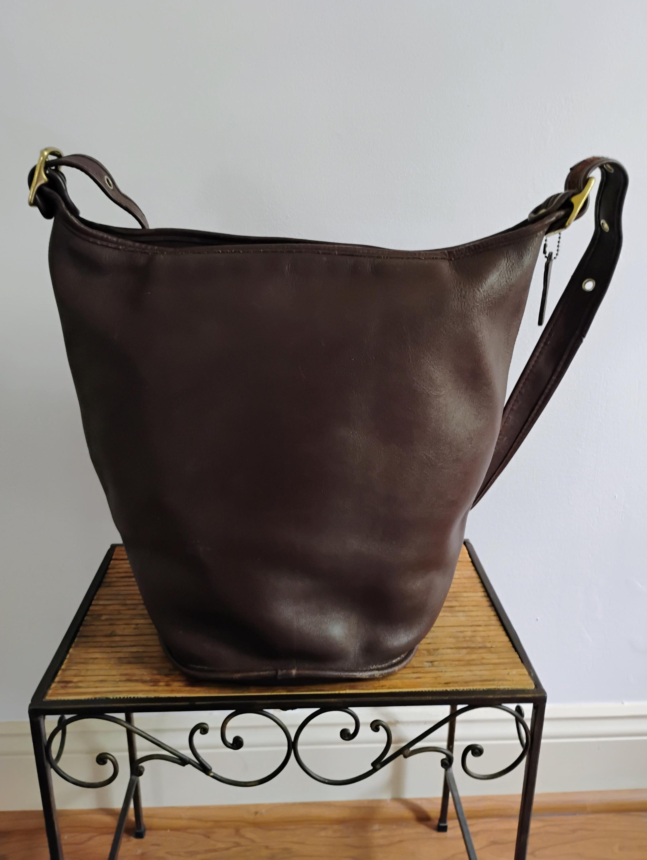 Coach Bucket Bag / EX Large Chocolate Brown Bag - Etsy
