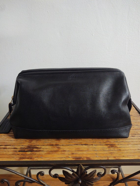 Coach Large Leather Overnight Travel Kit Toiletry Bag Etsy