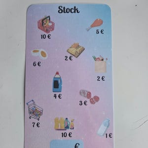 Defi Stock plastifié découpé en A6