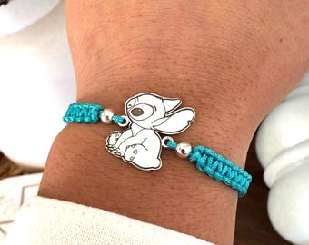 Sterling silver-925-woven-inspired Disney movie character-handmade-made with love-unique gifts-cute jewelry-gifts for her-handcrafted-Stich