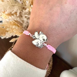 Sterling silver-925-woven-bracelet-Angel-Stich-Disney-inspire movie character-unique gifts-handmade-handcrafted-gifts for her