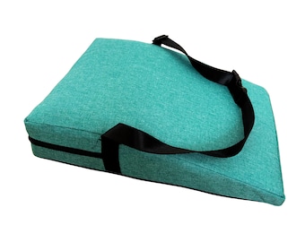 BASE-UP Lite, Coussin compensé pour acrobaties à deux, pour soulager les douleurs dorsales en position en L, Coussin Base-Up, sangle indéchirable. Recyclé.