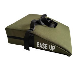 BASE UP PRO | Cuscino a cuneo per acroyoga | Cuscino per acrobazie in coppia | Per il mal di schiena nella posizione a L | Cinturino antistrappo | Fibbia a clip in metallo