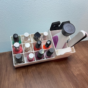 Nail Polish Organizer with Accessories Organizer