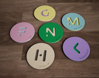 Toppa in velcro 3D personalizzata per zaini e cartelle scolastiche – con lettera e nome
