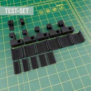 Acoustic panel starter set | Single hook + cable channel + cover | Introductory set without drilling | 3D printed accessories