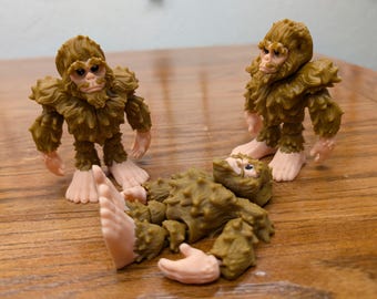 adorable Sasquatch bigfoot articulated standing figure 100% USA Sourced materials