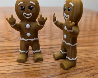 Sassy Pepparkaksgubbe: Din nya favoritdekoration för julen, Rude Flipping the bird
