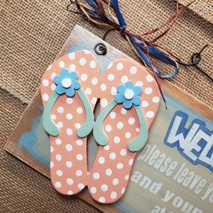 Flip Flop Hand Painted Wooden Sign Drama - Etsy
