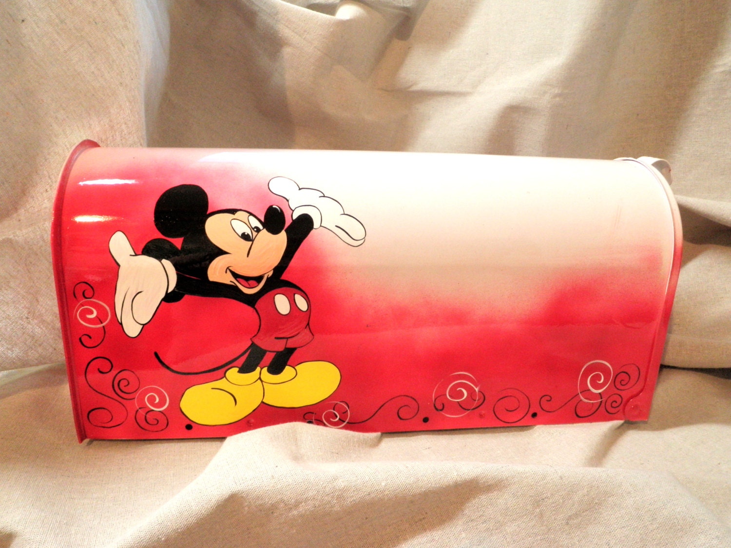 Hand Painted Mailbox Mickey Mouse | Etsy