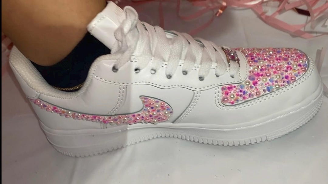 blinged out sneakers